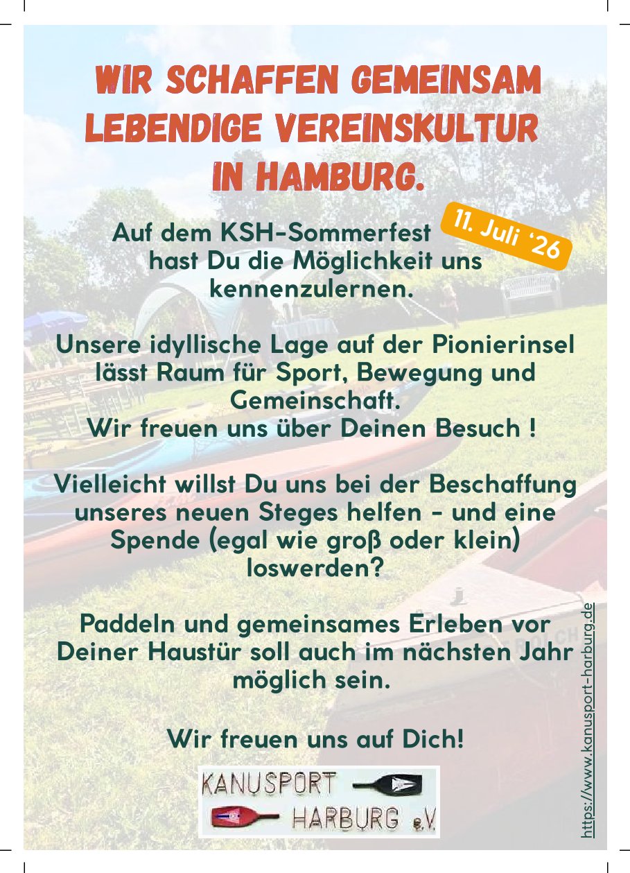 Sommerfest 2026 Spendenaufruf